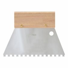 Spatula zimtata ULC lama inox latime 180mm grosime 0.5mm dantura 6x6mm tip TKB C2 cu maner lemn ENERGO