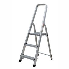 Scara tip biblioteca cu platforma SB 2+1 trepte H-0.56m Aluminiu ENERGO