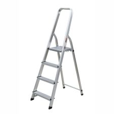Scara tip biblioteca cu platforma SB 3+1 trepte Hmax-0.78m din aluminiu ENERGO