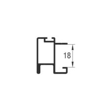 Profil maner SRG 100 cu canal perie L-2.5m alb ENERGO