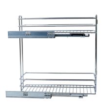 Cos jolly cu glisiera extragere partiala blum soft pentru corp s-200mm crom lucios ENERGO
