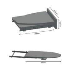 Masa de calcat extractibila L-900mm pentru sertar ENERGO