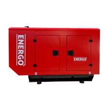 Generator stationar GSE55A carcasat galvanizat Pmax 55 kVA/50 kW 400 V cu panou automatizare ATS motorina ALPHA/KJ ENERGO