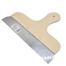 Spatula ULC lama inox latime 300mm grosime 0.5mm cu maner lemn ENERGO