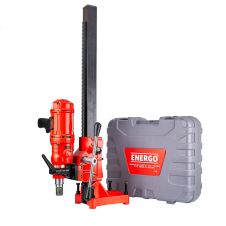 Masina de carotat HEAVY DRILL DK-180/3 ax filet exterior 1 1/4" si interior 1/2" Dmax-180mm gaurire umeda 760/1500/2980rpm 1900W cu stand ENERGO