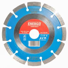 Disc diamantat taiere CONSTRUCT 150x22.2mm M10 sector cu pastile standard beton-armat pavele piatra-dura ENERGO