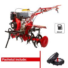 MOTOCULTOR DIESEL 7CP H105E + ROTI CAUCIUC ENERGO