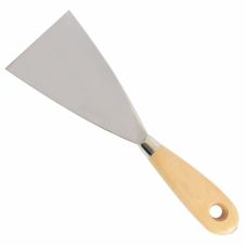 Spaclu ULC lama otel latime 80mm grosime 0.5mm cu maner lemn ENERGO