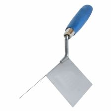 Mistrie ULC lama inox 120x100mm grosime 0.7mm cu maner lemn pentru finisare colt exterior ENERGO