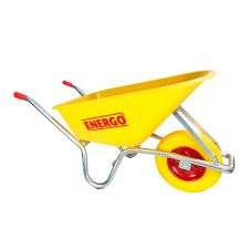 Roaba universala HEAVYDUTY cadru monobloc zincat cuva polietilena HD 85L roata plina 4.00-8 poliuretan ENERGO