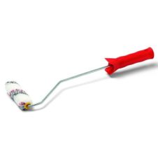 Trafalet radiator BASIC poliester 10cm fir 12mm tija 6mm cu maner 29cm pentru vopsea pe baza de apa/ulei ENERGO
