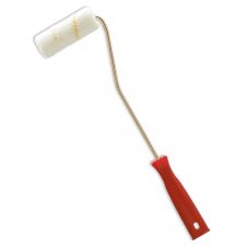 Trafalet radiator BASIC poliester 10cm fir 12mm tija 6mm cu maner 42cm pentru vopsea pe baza de apa/ulei ENERGO