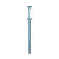 Diblu cui montaj prin lovire D-8mm L-60mm polipropilena cu surub cap inecat expandare redusa pentru beton