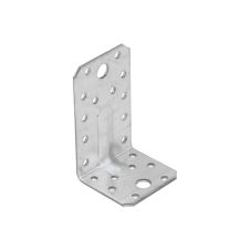 Coltar perforat KP3 cu ranforsare pentru lemn 90x50mm latime 55mm grosime 2.5mm otel zincat alb ENERGO