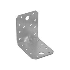 Coltar perforat KPL4 cu ranforsare pentru lemn 70x70mm latime 55mm grosime 2.0mm otel zincat alb ENERGO