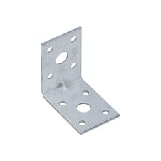 Coltar perforat KPL5 cu ranforsare pentru lemn 50x50mm latime 35mm grosime 2.0mm otel zincat alb ENERGO