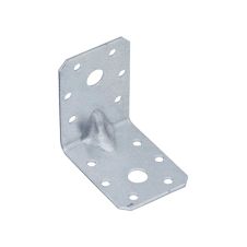 Coltar perforat KPL6 cu ranforsare pentru lemn 60x60mm latime 45mm grosime 2.0mm otel zincat alb ENERGO