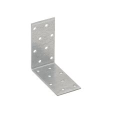 Coltar perforat KM7 pentru lemn 80x80mm latime 40mm grosime 2.0mm otel zincat alb ENERGO