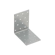 Coltar perforat KM8 pentru lemn 80x80mm latime 60mm grosime 2.0mm otel zincat alb ENERGO