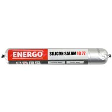 Silicon etansant IG 77 neutru negru pentru suprafete multiple folie tip salam 600ml ENERGO