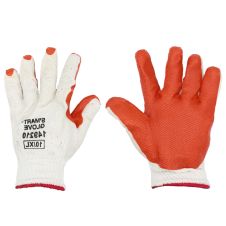 Manusi protectie marimea 10 bumbac/poliester impregnate latex palma si varf degete EN388-2122XX ENERGO