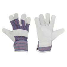 Manusi protectie CBSA marimea 10 bumbac/piele bovine impregnate piele bovine palma si degetul mare ENERGO