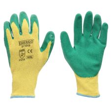 Manusi protectie LATY marimea 9 bumbac impregnate latex palma si varf degete EN388-2121XX ENERGO