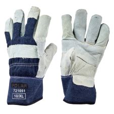 Manusi protectie iarna POLAR marimea 10 bumbac/piele bovine impregnate piele spalt bovine palma si degete ENERGO