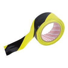 Banda marcare ALERT adeziva polietilena galben/negru latime 50mm L-33m g-0.15mm pentru marcare/trasare ENERGO