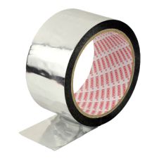 Banda adeziva aluminata BA 2356 latime 50mm L-50m g-0.045mm pe substrat pentru reparatii/montaj/instalatii HVAC ENERGO