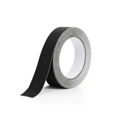 Banda adeziva BA 2581 antialunecare neagra latime 25mm L-5m g-0.81mm pentru trepte/suprafete alunecoase ENERGO