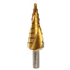 Burghiu in trepte BMT conic diametru 4.0-39mm L-107mm 2 muchii HSS-TiN prindere tesita ENERGO
