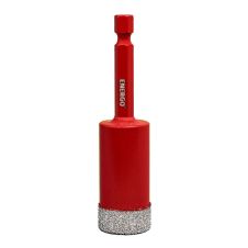 Carota diamantata HEXDRILL D-22mm L-40mm prindere hexagonala 1/4" gaurire uscata pentru gresie/faianta/granit/marmura ENERGO