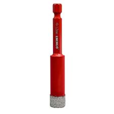 Carota diamantata HEXDRILL D-12mm L-40mm prindere hexagonala 1/4" gaurire uscata pentru gresie/faianta/granit/marmura ENERGO