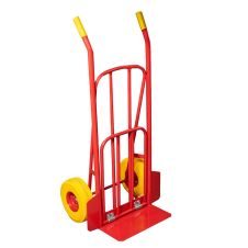 Carucior CT180 cu platforma rabatabila 510x345 mm capacitate 180 kg cu roti pline poliuretan pentru transport material ENERGO