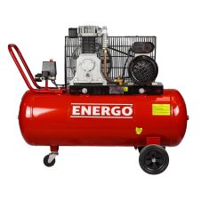 Compresor cu piston CP-100/300 AC debit aer refulat 200L/min P-10bari volum vas 100L 1.5kW 230V ENERGO