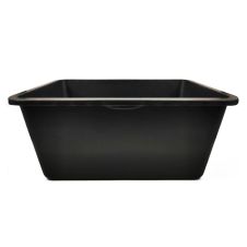 Cuva din plastic dreptunghiulara pentru mortar CTM capacitate 45L neagra