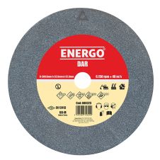 Disc abraziv slefuire polizor de banc DAR rapid D-300mm h-32mm d-32mm NK-60-M gri neferoase fonta nemetale otel normal ENERGO