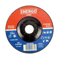 DISC ABRAZIV POLIZARE POLIZOR UNGHIULAR DPE INTENSIV 125X22.2MM 6.0MM OTEL A-24-RBF ENERGO