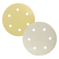 Disc abraziv autoadeziv DHE INTENSIV D-225mm granulatie R 80 oxid aluminiu suport hartie 6 orificii glet/chit/vopsea/lemn ENERGO