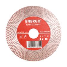 Disc diamantat taiere/slefuire TURBO CLEAN CUT 125x22.2mm sector continuu turbo marmura portelan ENERGO