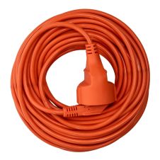 Fisa cu priza CFP31 cablu H05VV-F sectiune 1.0mmp 3 fire L-20m capacitate 10A grad protectie IP20 orange 230V ENERGO