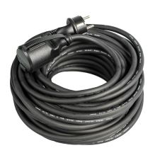 Fisa cu priza FP1620N cablu H07RN-F sectiune 1.5mmp 3 fire L-20m capacitate 16A grad protectie IP44 negru 230V ENERGO