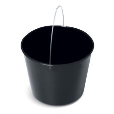 Galeata din plastic GTM capacitate 12L negradata maner otel neagra ENERGO