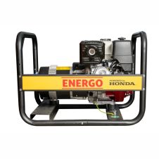 Generator portabil GNH7501 cadru deschis Pmax 6.4kW/230V rezervor 6.1L benzina Honda GX390 start manual ENERGO