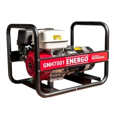 Generator portabil GNH7501 cadru deschis Pmax 6.4kW/230V rezervor 6.1L benzina Honda GX390 start manual ENERGO