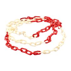 Lant pentru delimitare D-8 mm L-25 m din PVC alb/rosu ENERGO