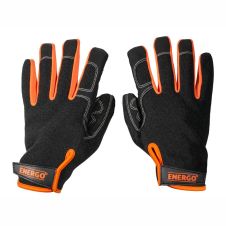 Manusi protectie mecanica antiaderente WORKER marimea 10 din spandex manseta velcro si touchscreen ENERGO