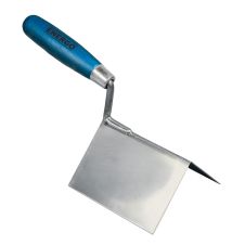 Mistrie ULC lama inox 120x100mm grosime 0.7mm cu maner lemn pentru finisare colt exterior ENERGO