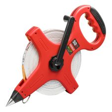 Ruleta banda fibra sticla FIBER 3S L-50 m latime 12.5 mm carcasa deschisa varf de centrare si manivela ENERGO